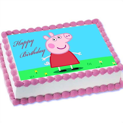 "Peppa Pig - 2kgs (Photo cake) - Click here to View more details about this Product